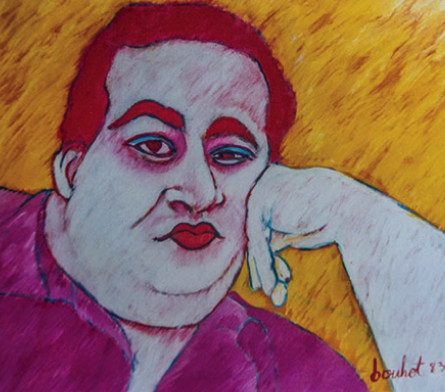 Luis Alberto retratado por Flor María Bouhot en 1983